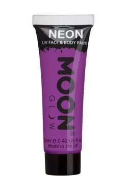 Smiffys Maquillage UV Néon Visage Et Corps Violet - Cosmic Moon 12 Ml