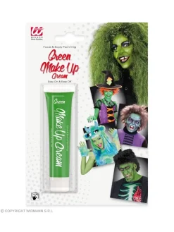 WIDMANN Maquillage Vert, Visage Sorcière - 28 Ml