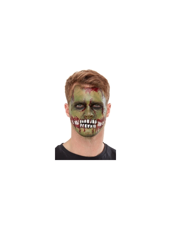 Smiffys Maquillage Zombie (transfert Bouche, Maquillage Vert, Crayon, Faux Sang Et éponge) – Image 2