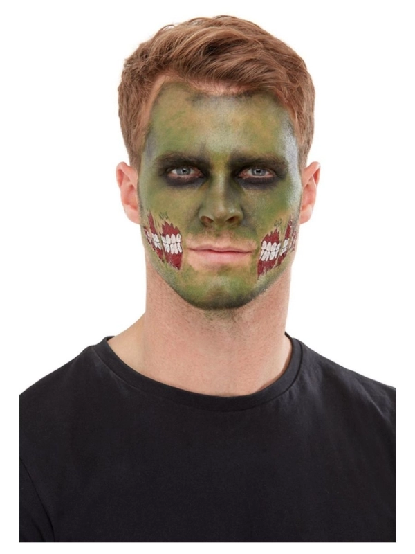 Smiffys Maquillage Zombie (transfert Bouche, Maquillage Vert, Crayon, Faux Sang Et éponge) – Image 5