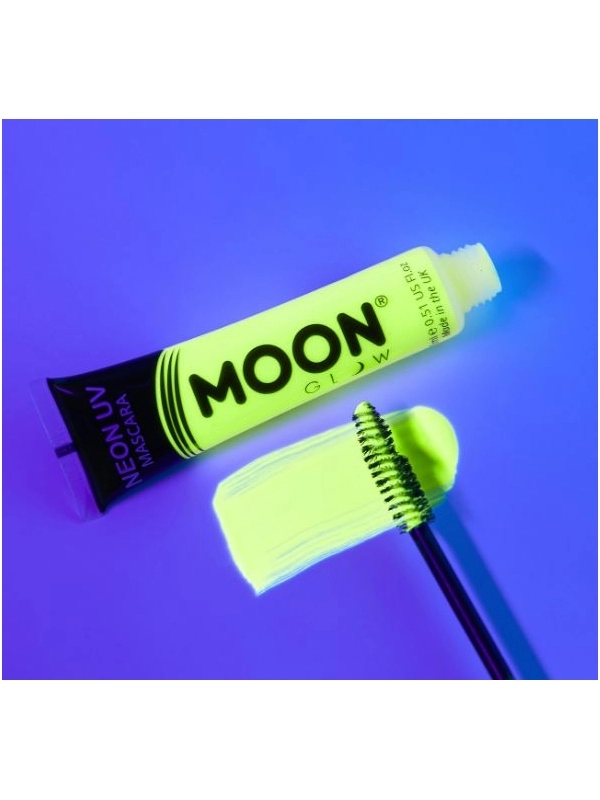 Smiffys Mascara UV Néon Jaune Intense - Moon Créations – Image 2