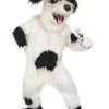 ESPA - Funny Fashion Mascotte Chien Blanc Et Noir Adulte Avec Accessoires
