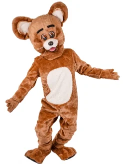 ESPA - Funny Fashion Mascotte De Souris Marron Adulte Avec Accessoires