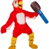 ESPA - Funny Fashion Mascotte Perroquet Vert Ou Rouge Adulte Avec Accessoires