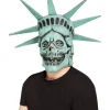 Smiffys Masque Intégral Crâne Statue De La Liberté (latex)