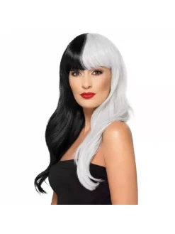 Smiffys Perruque Bicolore Avec Frange Femme