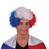 Perruque Bleu, Blanc, Rouge - France