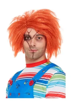 Smiffys Perruque CHUCKY© Mixte, Orange