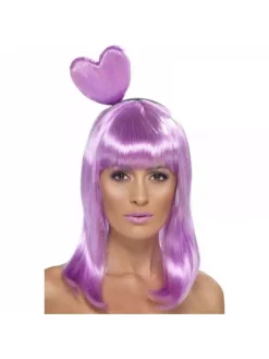 Smiffys Perruque Coeur Bonbons Lilas