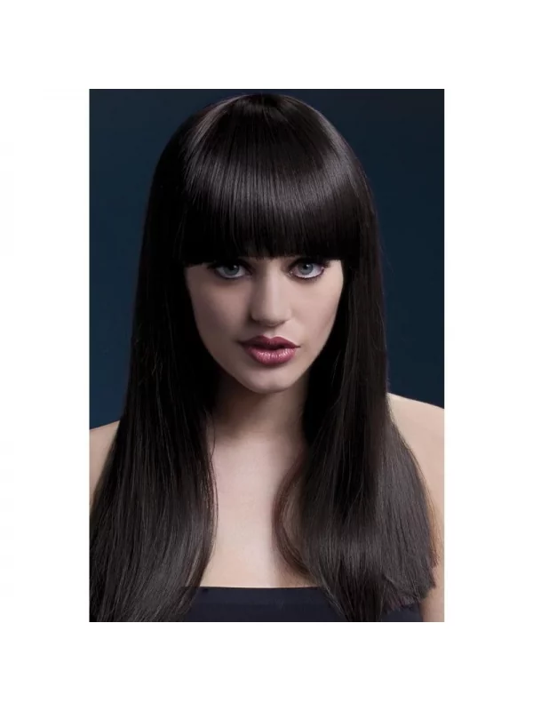 Smiffys Perruque Fever Alexia Sexy 48 Cm, Brune