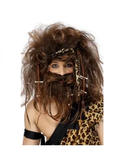 Smiffys Perruque Homme Des Cavernes Brun