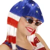 WIDMANN Perruque Miss America (drapeau USA)