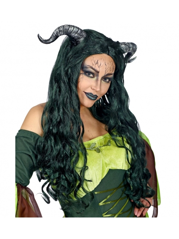 WIDMANN Perruque Personnage Fantastique Avec Cornes -femme – Image 3