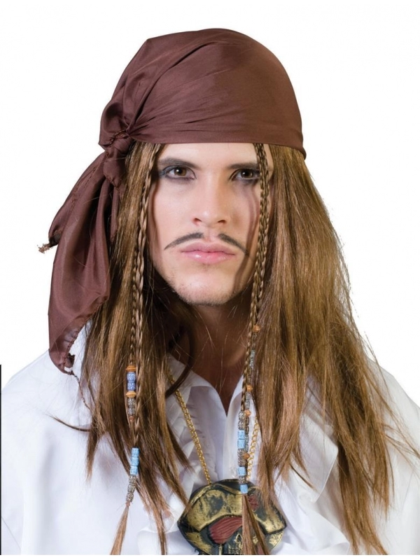 Perruque Pirate Des CaraĂŻbes Avec Bandana