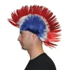 Perruque Punk, Bleu, Blanc, Rouge - France