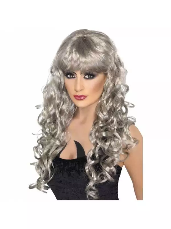 Smiffys Perruque Sirène Argent Frisée