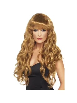 Smiffys Perruque Sirène Brune Frisée