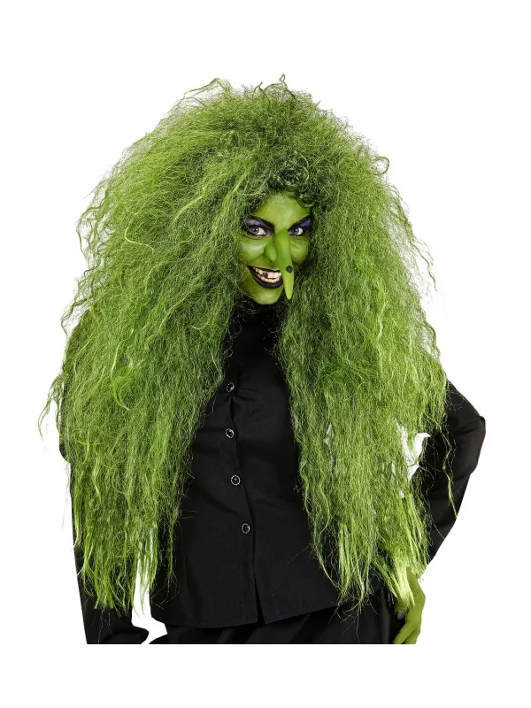 WIDMANN Perruque Sorcière Femme Verte