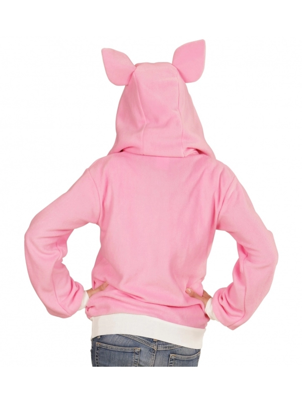 WIDMANN Polaire Avec Capuche TĂȘte De Cochon Pour Adulte â Image 4