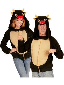 WIDMANN Polaire Avec Capuche TĂȘte De Taureau Pour Adulte