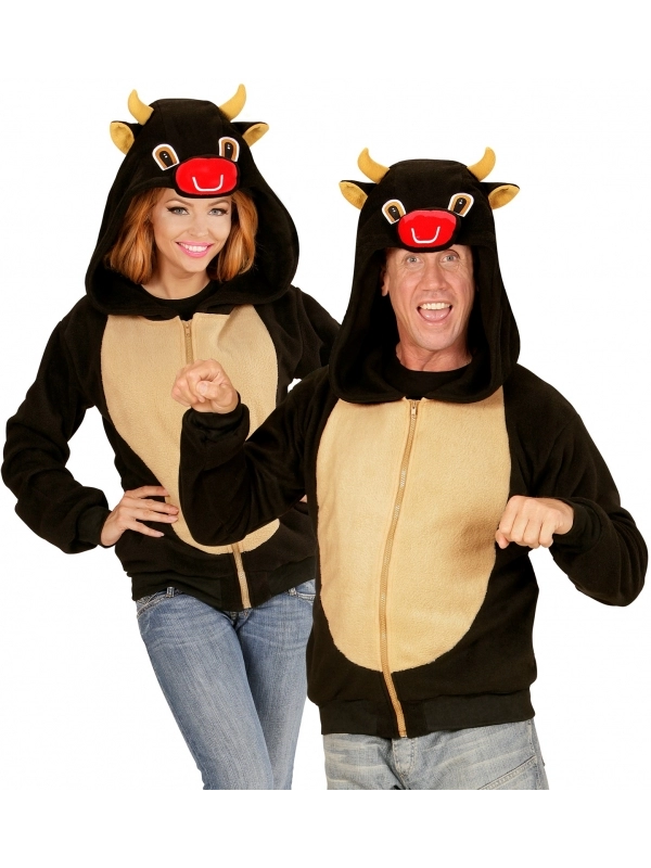 WIDMANN Polaire Avec Capuche TĂȘte De Taureau Pour Adulte