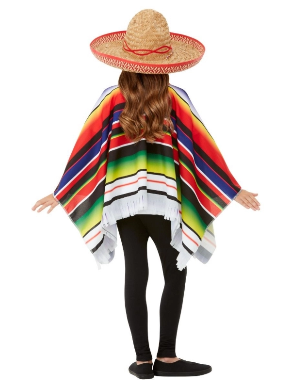 Smiffys Poncho Mexicain Enfant Multicolore â Image 2