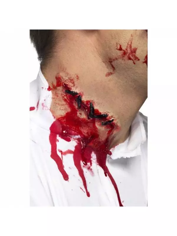 Smiffys Prothèse FX, Gorge Tranchée (Latex)