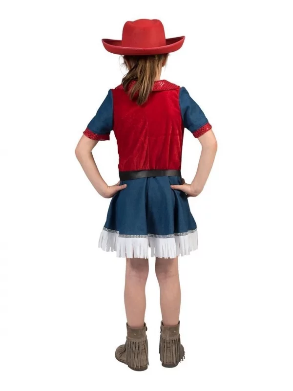 Robe Country Fille, Bleu, Blanc, Rouge â Image 2