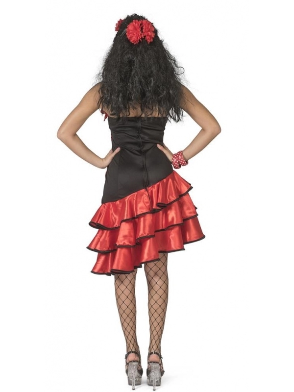 Robe Espagnole Femme Rouge Du S/M Au L/XL â Image 2