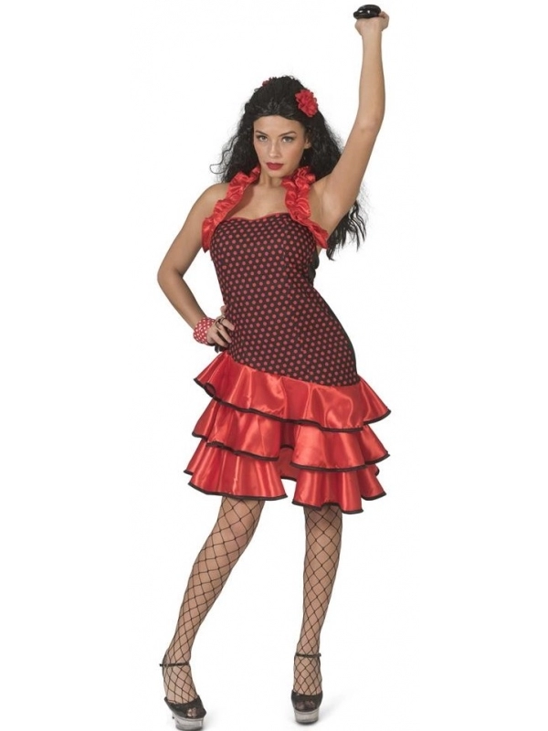 Robe Espagnole Femme Rouge Du S/M Au L/XL