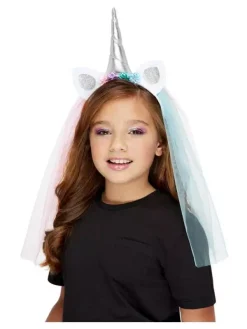 Smiffys Serre-tête Licorne Avec Voile Pour Fille