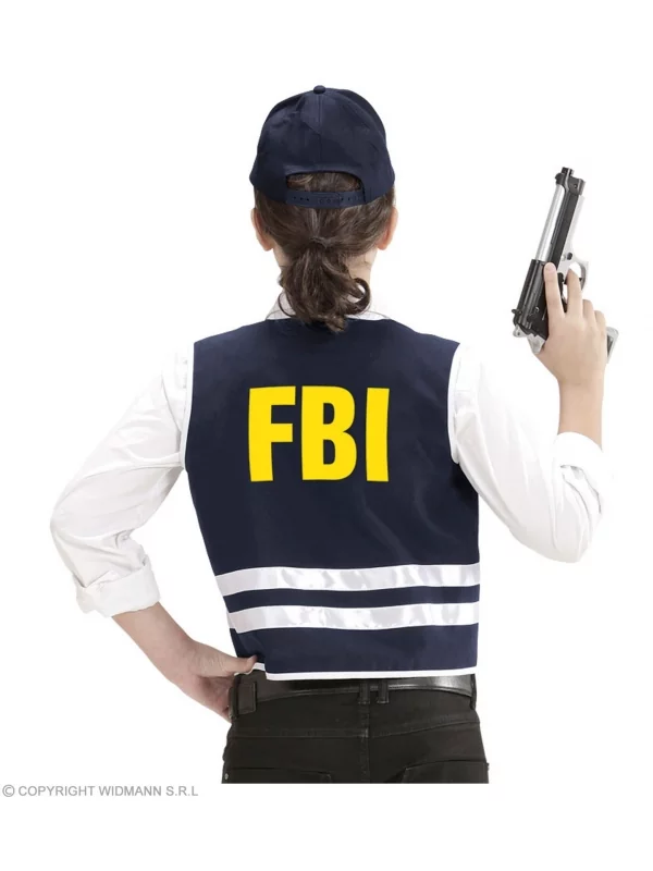 WIDMANN Set Agent Du FBI Enfant (gilet, Casquette) – Image 2