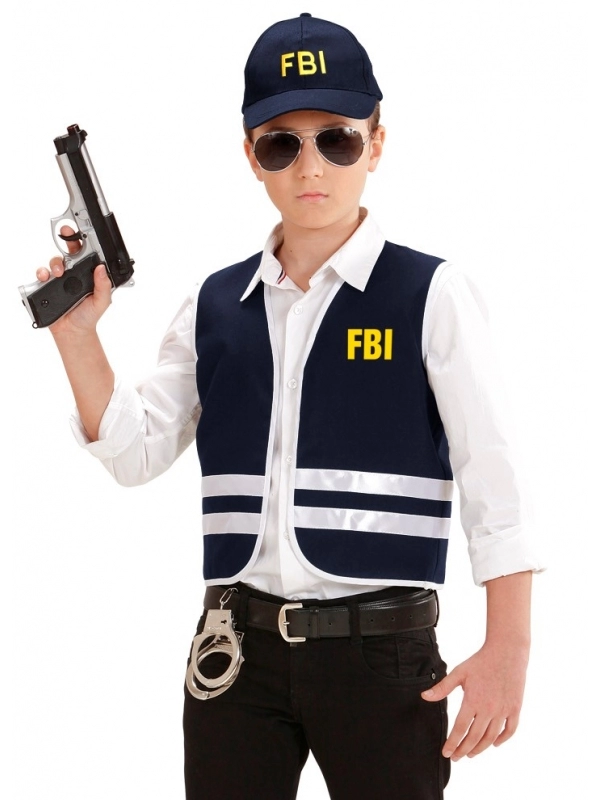 WIDMANN Set Agent Du FBI Enfant (gilet, Casquette)