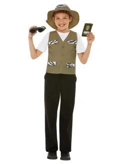 Smiffys Set Explorateur Kaki Enfant (jumelles, Gilet, Chapeau, Passeport Et Insigne)