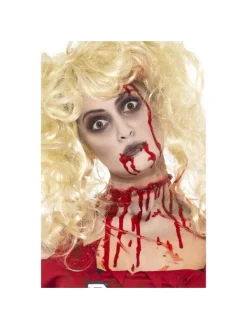 Smiffys Set Maquillage Zombie Sanglant (maquillage, Faux Sang, éponge)