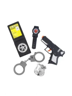 Smiffys Set Policier (arme, Menottes, Insigne Et Montre)