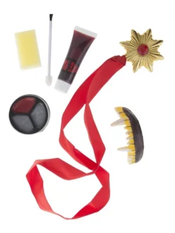 Set Vampire Avec Maquillage, Dentier Et Collier