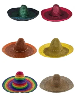 ESPA - Funny Fashion Sombrero Mexicain - 6 Couleurs Au Choix 48 Cm
