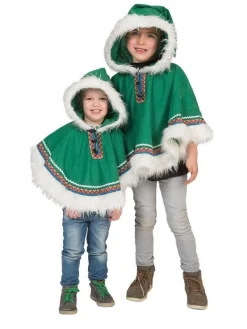 Un Poncho Avec Capuche Bébé Esquimau Pour Le Carnaval