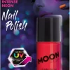Smiffys Vernis à Ongles UV Néon Rouge Intense - Cosmic Moon