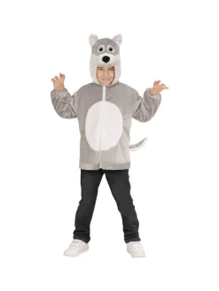 WIDMANN Veste Peluche Ă Capuche Avec TĂȘte De Loup