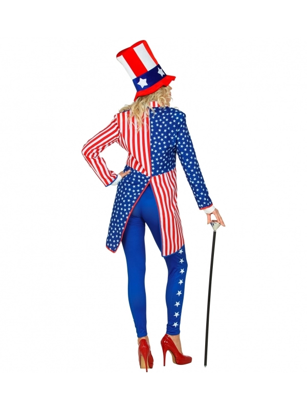WIDMANN Veste Queue De Pie Femme, Couleurs Drapeau USA – Image 3